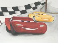 Wandmalerei Cars